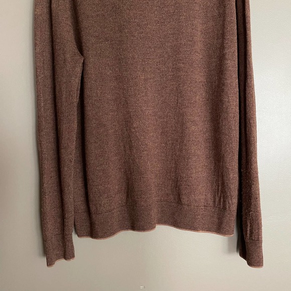 Raffi The Palmer Pullover Wool Sweater Sz XXL Long Sleeve Quarter Zip Mock Neck - Picture 8 of 16